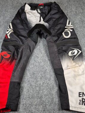 O'Neal Element MX Pants Men’s Size 34 Red Black Motocross Off-Road Riding Gear